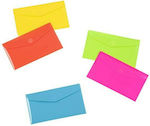 ENVELOPE WITH PP FLUO 22 X 12,5CM (2 LOOPS) AVAILABLE IN 5 COLORS VIQUEL