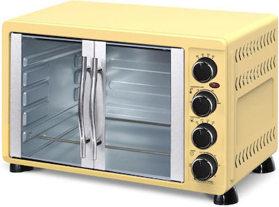 Turbotronic Electric Countertop Oven 55lt Without Burners with Air Cream Ecru