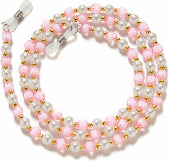 Hurtel Color Beads Αλυσίδα Γυαλιών Ροζ