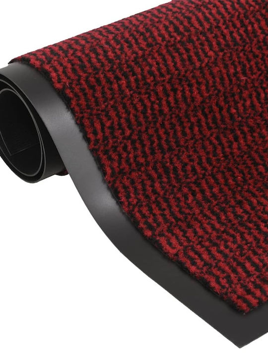 vidaXL Carpet with Non-Slip Underside Doormat Red 60x180cm