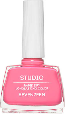 Seventeen Studio Rapid Dry Lasting Color Gloss Βερνίκι Νυχιών Quick Dry Ροζ 1 12ml