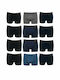 Uomo Herren Boxershorts Black/Blue/Grey/Navy 12Packung