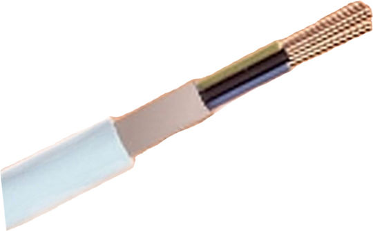 Nexans FR-NO5VV5-F 4G6 Power Cord with 4x6mm² Cable Properties in White Colour 1m Flexible