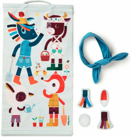 Lilliputiens Kinderwanddekoration Tiere 34x1x64cm