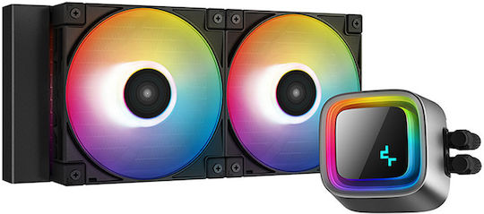 Deepcool LS520 Υδρόψυξη AIO CPU με 2 Ανεμιστήρες 120mm και ARGB Φωτισμό