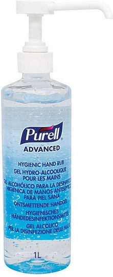 Purell Advanced Hygienic Hand Rub Antiseptic Hand Gel with Pump 1000ml