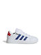 Grand Court 2.0 EL K Kids Sneakers with Hook & Loop Closure White