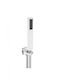 Ottone Meloda Square Built-in Supply & Hand Shower Set for Shower 1 Exit Silver