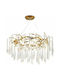 Elmark Karol Chandelier with Crystals 10xG9 Gold 80cm 955KAROL10