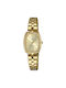 Q&Q Watch with Gold Metal Bracelet