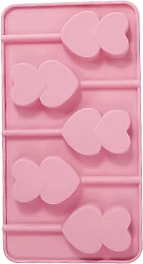 Spring No Coating Silicone Chocolates 5 Cups Baking Pan 21.5x10.5cm