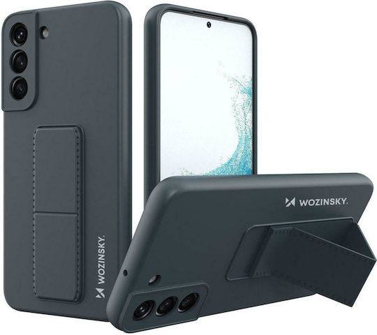 Wozinsky Kickstand Back Cover Silicone Navy Blue (Galaxy S22+)