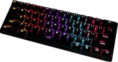 Lamtech Pluto Gaming Mechanische Tastatur 60% mit Outemu Blau Schaltern und RGB-Beleuchtung Schwarz