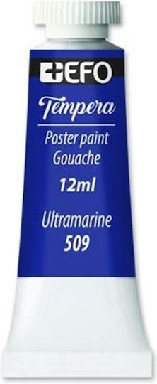 +Efo Tempera Poster Paint Τέμπερα Ζωγραφικής 509 Ultramarine σε Σωληνάριο 12ml