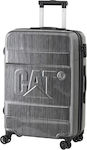 CAT Nested Medium Travel Suitcase Hard Gray with 4 Wheels Height 65cm.