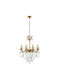 Elmark Edward Kronleuchter 8xE14 Ø68cm mit Kerzen Gold 955EDWARD8