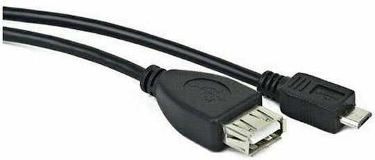 Lanberg OEM-0006 Конвертор micro USB мъжки към USB-A женски Черен 1бр