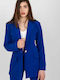 Italy Moda Women's Waisted Blazer Blue
