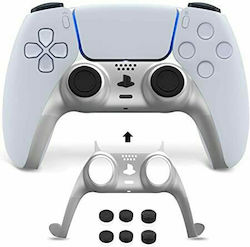 Plastic PS5 Controller Skin Silver