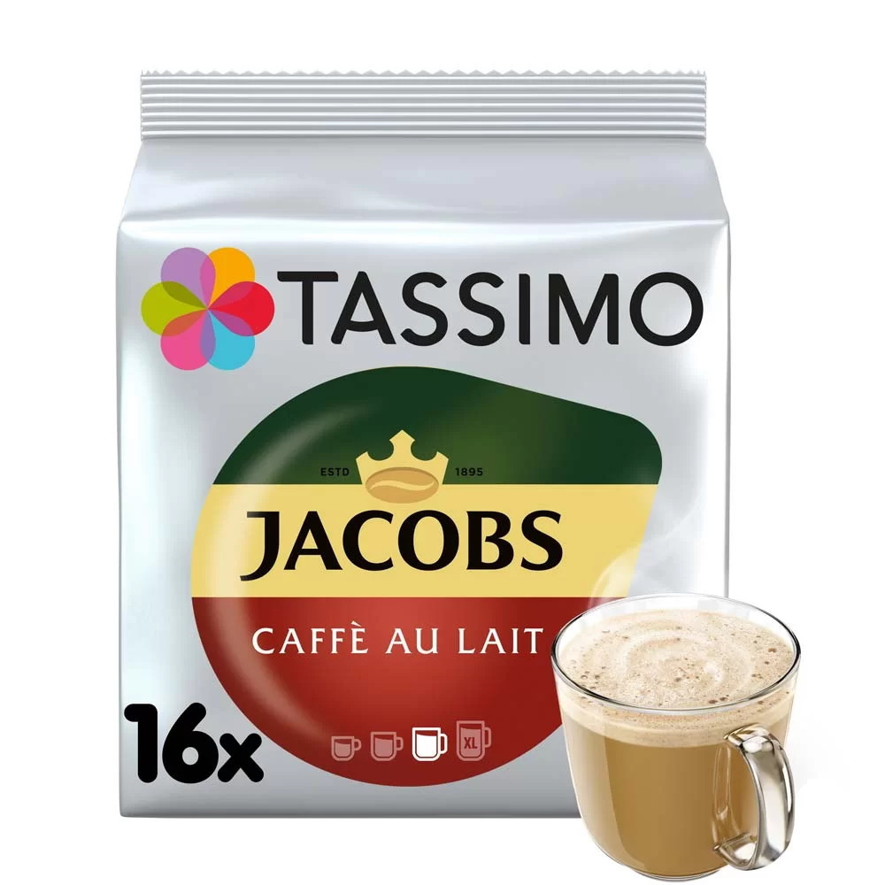 Jacobs Café Au Lait - 16 Cápsulas para Tassimo por 5,39 €