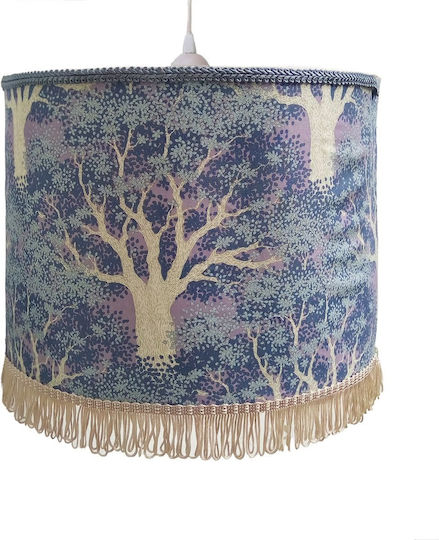 Oxygen Purple Forest Ceiling Light Purple Bell with E27 Socket 35cm T510
