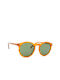 Meller Kubu Unisex Sunglasses with Plastic Frame Orange Tigris Olive ACB-K-NARTIGOLI
