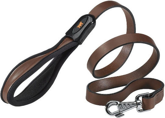 Ferplast Giotto Leather Dog Leash/Lead in Brown 1.2m x 20cm