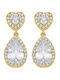 Gloria Hope Gloria Hope Earrings Gold Plated with Stones