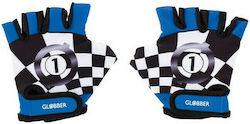 Globber Xs 2 528004 Къси Детски Велосипедни Ръкавици Сини