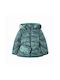 Mayoral Kids Quilted Jacket short Hooded Light Blue