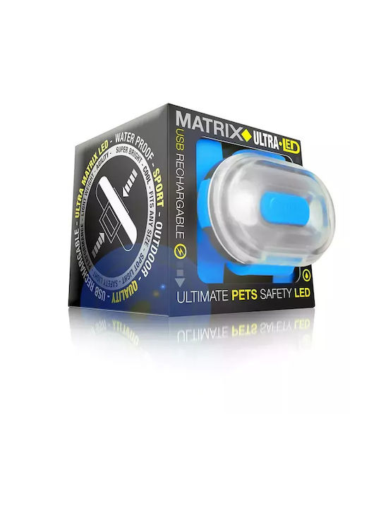 Max & Molly Matrix Ultra Dog Collar Illuminated In Blue Colour