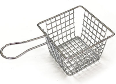 Metallic Serving Deep Fry Basket W7cm