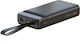 XO PR159 Power Bank 60000mAh 18W με 2 Θύρες USB-A και Θύρα USB-C Μαύρο