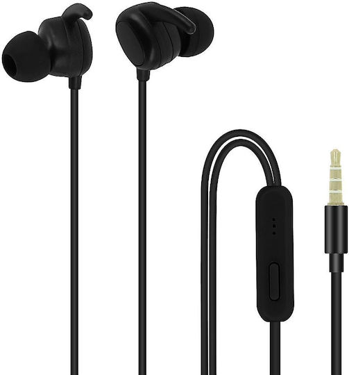 Setty Sport In-Ear Freihändig Kopfhörer mit Stecker 3.5mm Schwarz
