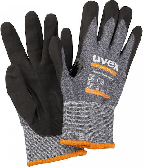 Uvex Athletic D5 XP Gloves for Work Garden Gray 2pcs