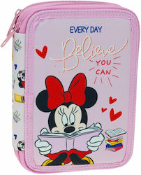 Gim Minnie Pencil Case Full with 2 Compartments...