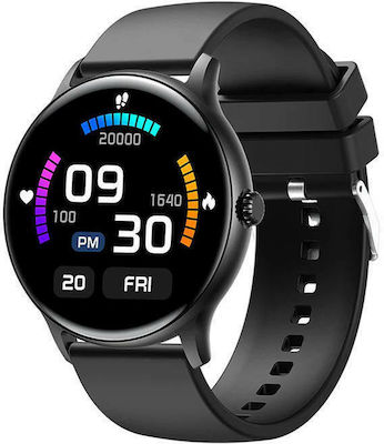 Colmi I10 Stainless Steel 44mm Smartwatch with Heart Rate Monitor (Black)