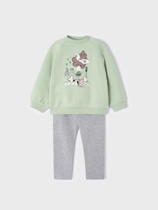 Mayoral Kids Set with Leggings Winter 2pcs Turquoise