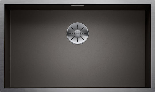 Blanco Zerox 700-IF 526246 Drop-In Sink Inox Satin W74xD44cm Dark Steel