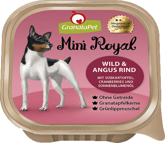 Granata Pet Foods Royal Υγρή Τροφή Σκύλων σε Κονσέρβα με Ελάφι και Μοσχάρι χωρίς Σιτηρά 150gr