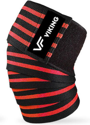 Viking Elastic Knee Brace Wrap in Red color 105307