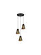 Elmark Angelo Ceiling Light Black with E27 Socket 44x440cm