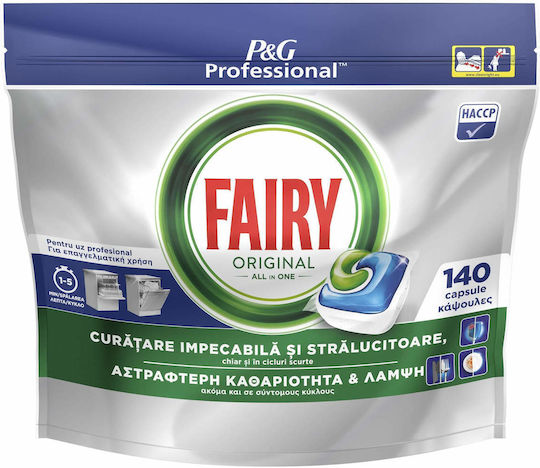 Fairy Original All in One Commercial 140 Dishwasher Pods