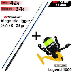 Robinson Magnetic Jigger Lanseta de pescuit pen...