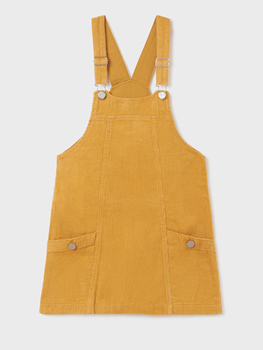 Mayoral Kids' Corduroy Overall Skirt Monochrome...
