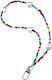 Hurtel String Beads Hearts Λουράκι Λαιμού για Κινητά Πολύχρωμο
