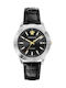 Versace Univers Watch Automatic with Black Leather Strap