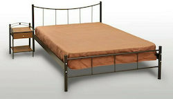 Κρεβάτι Υπέρδιπλο Μεταλλικό για Στρώμα 160x200cm