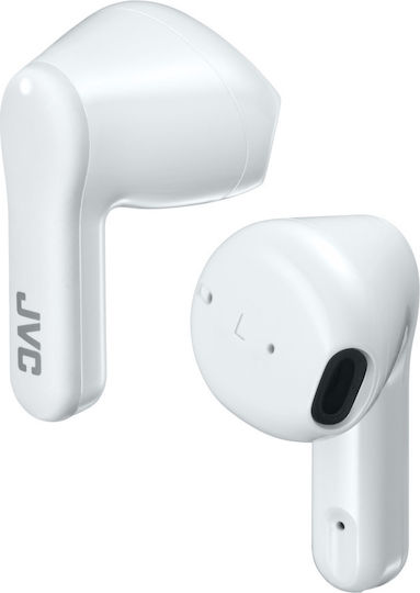 JVC HA-A3T Earbud Bluetooth Handsfree Ακουστικά με Αντοχή στον Ιδρώτα και Θήκη Φόρτισης Λευκά