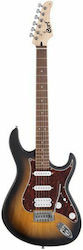 Cort G110 Open Pore Electric Guitar Stratocaster Open Pore Sunburst